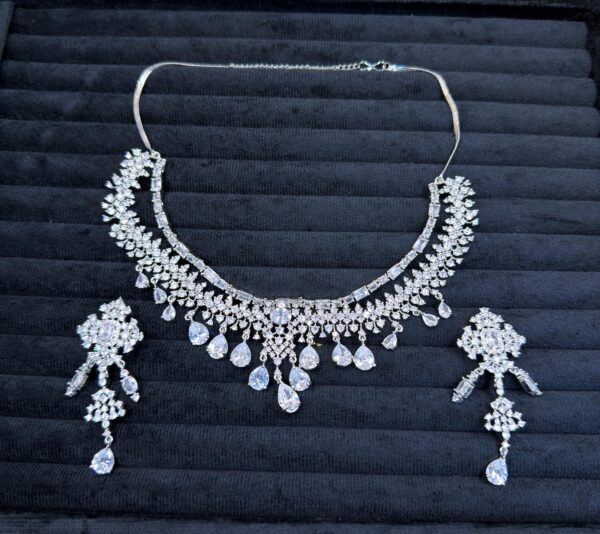 Double layered- american diamond set