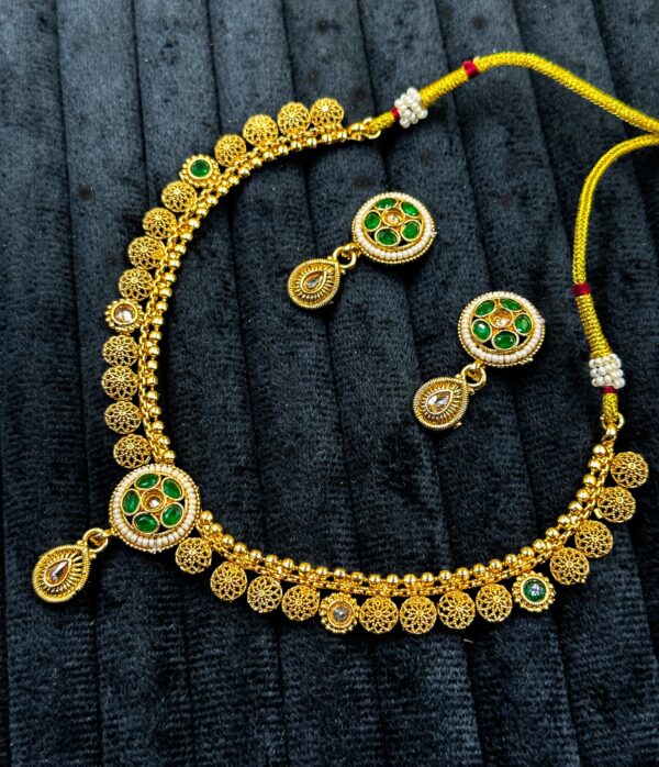 Gold imitation necklace set