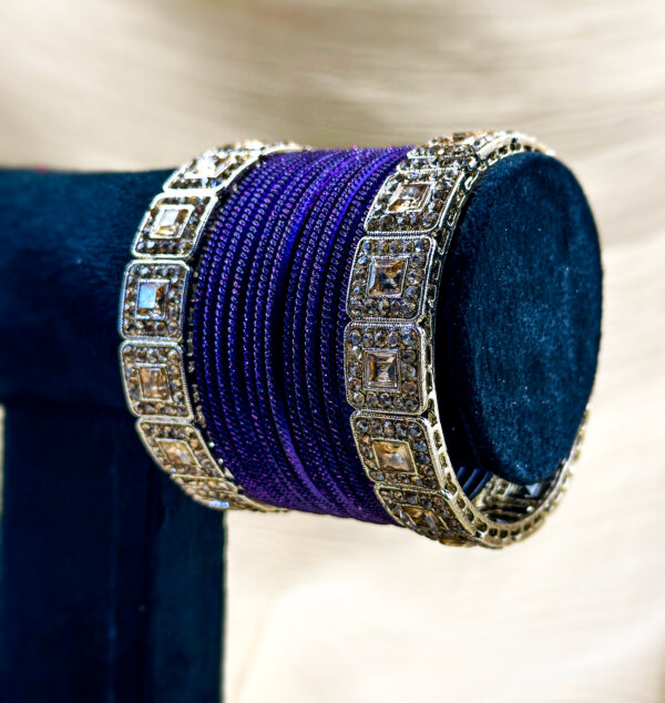 Bangles with kadas- One hand set