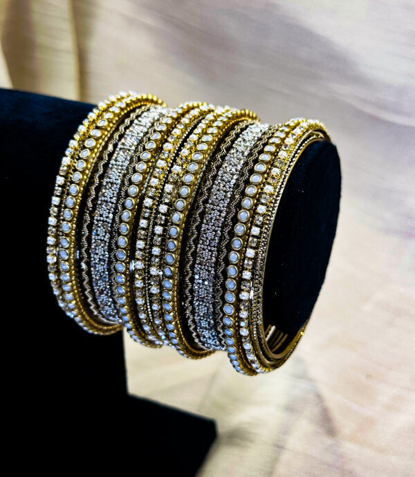 Kundan studded bangles