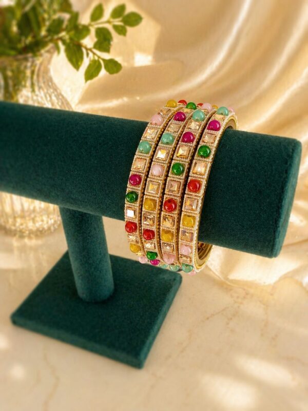Coloured bangles- set of 4 -BA0051