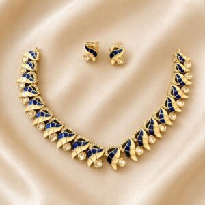 Blue and golden minimal set- NE064