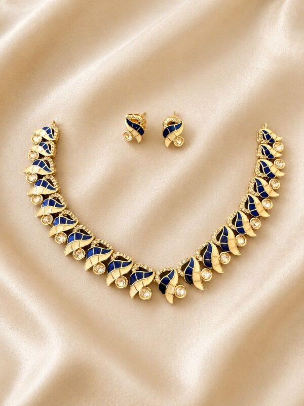 Blue and golden minimal set- NE064